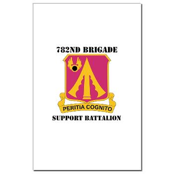 782BSB - M01 - 02 - DUI - 782nd Brigade - Support Battalion with Text - Mini Poster Print