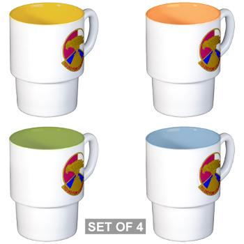 79SSC - M01 - 03 - DUI - 79th Sustainment Support Command Stackable Mug Set (4 mugs)