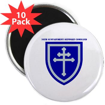 79SSC - M01 - 01 - SSI - 79th Sustainment Support Command with Text 2.25" Magnet (10 pack) - Click Image to Close