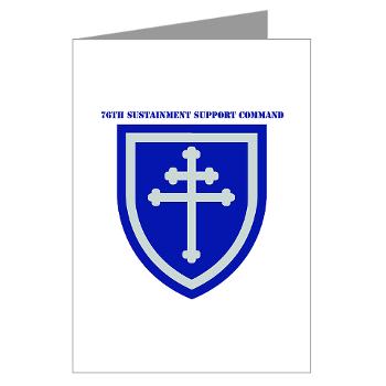 79SSC - M01 - 02 - SSI - 79th Sustainment Support Command with Text Greeting Cards (Pk of 10)