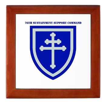 79SSC - M01 - 03 - SSI - 79th Sustainment Support Command with Text Keepsake Box