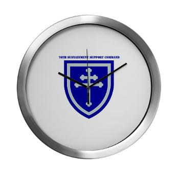 79SSC - M01 - 03 - SSI - 79th Sustainment Support Command with Text Modern Wall Clock