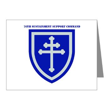 79SSC - M01 - 02 - SSI - 79th Sustainment Support Command with Text Note Cards (Pk of 20) - Click Image to Close