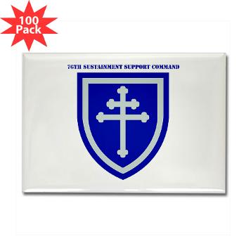 79SSC - M01 - 01 - SSI - 79th Sustainment Support Command with Text Rectangle Magnet (100 pack)