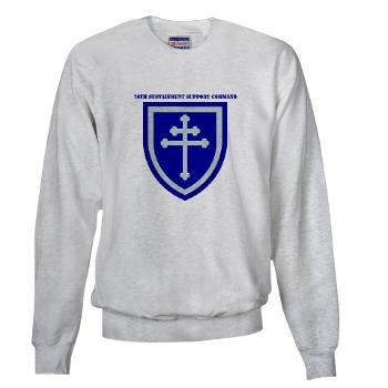 79SSC - A01 - 03 - SSI - 79th Sustainment Support Command with Text Sweatshirt - Click Image to Close