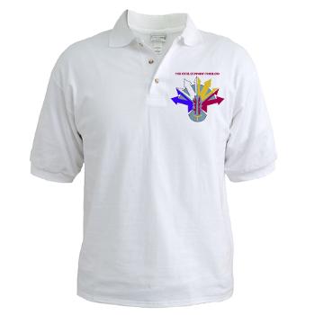 7CSC - A01 - 04 - DUI - 7th Civil Support Command with Text Golf Shirt