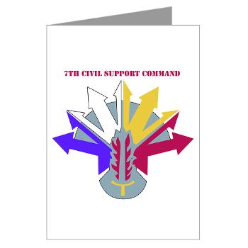 7CSC - M01 - 02 - DUI - 7th Civil Support Command Greeting Cards (Pk of 10)