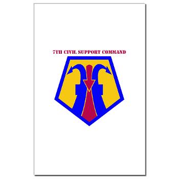 7CSC - M01 - 02 - SSI - 7th Civil Support Command with Text Mini Poster Print - Click Image to Close