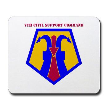 7CSC - M01 - 03 - SSI - 7th Civil Support Command with Text Mousepad - Click Image to Close