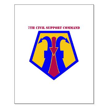 7CSC - M01 - 02 - SSI - 7th Civil Support Command with Text Small Poster