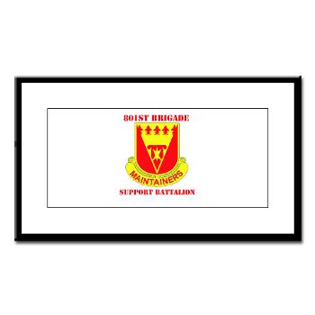 801BSB - M01 - 02 - DUI - 801st Bde - Support Bn with Text - Small Framed Print - Click Image to Close