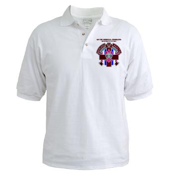 807MC - A01 - 04 - DUI - 807th Medical Command with text - Golf Shirt - Click Image to Close