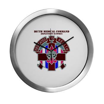 807MC - M01 - 03 - DUI - 807th Medical Command with text - Modern Wall Clock