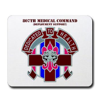 807MC - M01 - 03 - DUI - 807th Medical Command with text - Mousepad