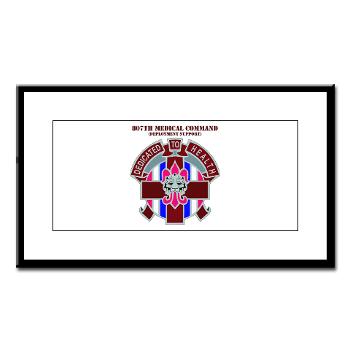 807MC - M01 - 02 - DUI - 807th Medical Command with text - Small Framed Print