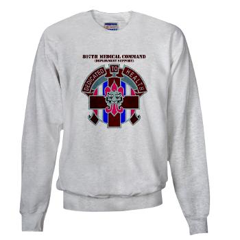 807MC - A01 - 03 - DUI - 807th Medical Command with text - Sweatshirt