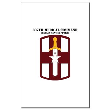 807MC - M01 - 02 - SSI - 807th Medical Command with text - Mini Poster Print