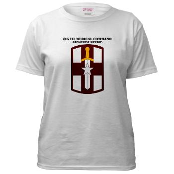 807MC - A01 - 01 - SSI - 807th Medical Command with text - Women's T-Shirt - Click Image to Close