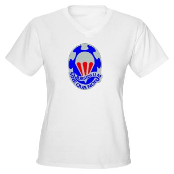 82BSB - A01 - 04 - DUI - 82nd Bde - Support Bn - Women's V-Neck T-Shirt