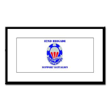 82BSB - M01 - 02 - DUI - 82nd Bde - Support Bn with Text - Small Framed Print