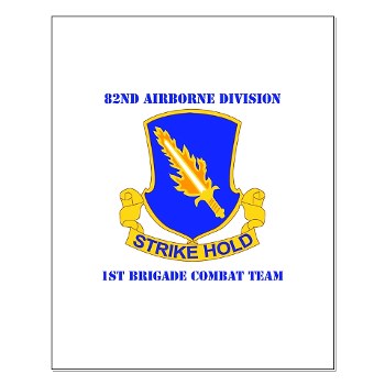 82DV1BCT - M01 - 02 - DUI - 1st Brigade Combat Team with Text Small Poster