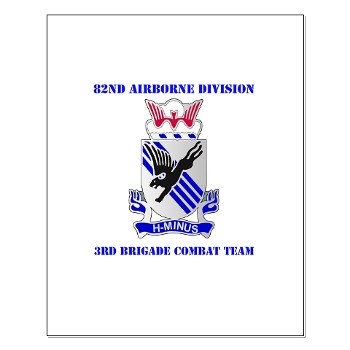 82DV3BCT - M01 - 02 - DUI - 3rd Brigade Combat Team with Text - Small Poster