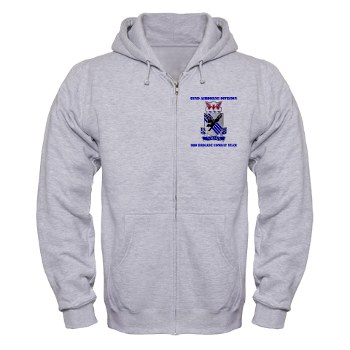 82DV3BCT - A01 - 03 - DUI - 3rd Brigade Combat Team with Text - Zip Hoodie - Click Image to Close