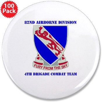 82DV4BCT - M01 - 01 - DUI - 4th BCT with Text - 3.5" Button (100 pack)