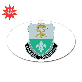 82DVDSTB - M01 - 01 - DUI - 82nd Abn Div - Special Troops Bn - Sticker (Oval 10 pk)
