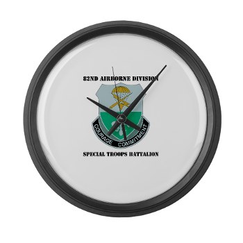 82DVDSTB - M01 - 03 - DUI - 82nd Abn Div - Special Troops Bn with Text - Large Wall Clock - Click Image to Close