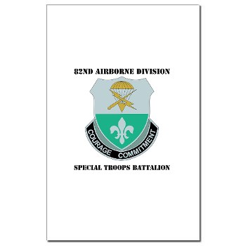 82DVDSTB - M01 - 02 - DUI - 82nd Abn Div - Special Troops Bn with Text - Mini Poster Print