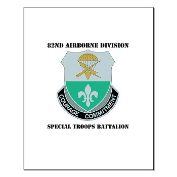 82DVDSTB - M01 - 02 - DUI - 82nd Abn Div - Special Troops Bn with Text - Small Poster