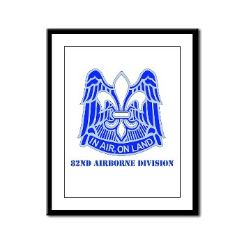 82DV - M01 - 02 - DUI - 82nd Airborne Division with Text Framed Panel Print - Click Image to Close