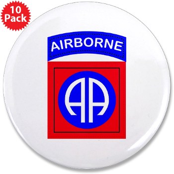 82DV - M01 - 01 - SSI - 82nd Airborne Division 3.5" Button (10 pack)