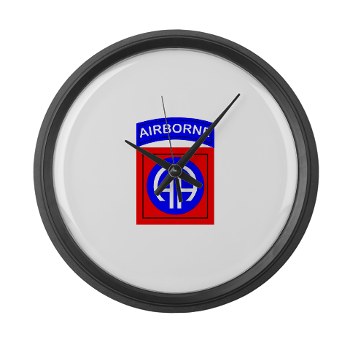 82DV - M01 - 03 - SSI - 82nd Airborne Division Large Wall Clock