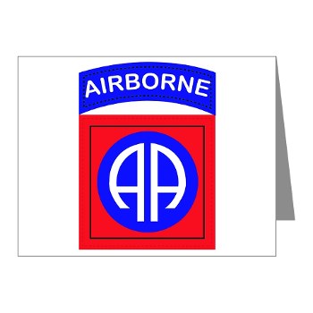 82DV - M01 - 02 - SSI - 82nd Airborne Division Note Cards (Pk of 20)