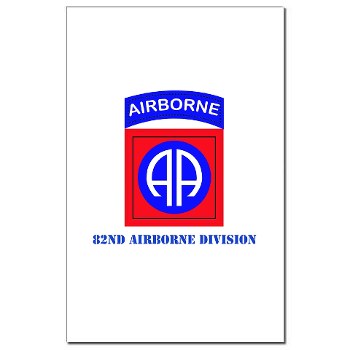 82DV - M01 - 02 - SSI - 82nd Airborne Division with Text Mini Poster Print