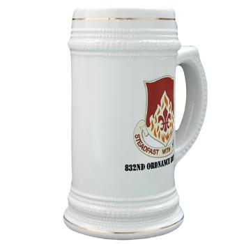 832OB - M01 - 03 - DUI - 832nd Ordnance Battalion with Text - Stein