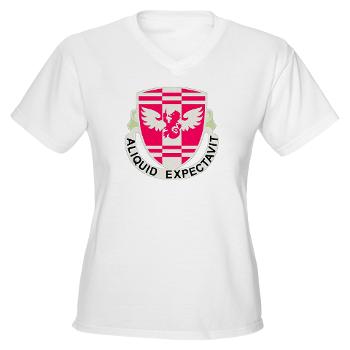 864EB - A01 - 04 - DUI - 864th Engineer Battalion - Women's V-Neck T-Shirt