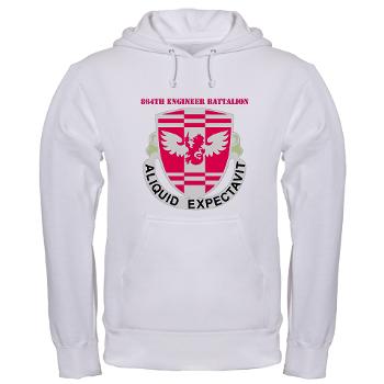 864EB - A01 - 03 - DUI - 864th Engineer Battalion with Text - Hooded Sweatshirt