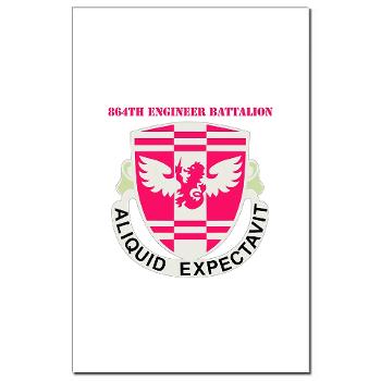 864EB - M01 - 02 - DUI - 864th Engineer Battalion with Text - Mini Poster Print - Click Image to Close