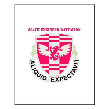 864EB - M01 - 02 - DUI - 864th Engineer Battalion with Text - Small Poster