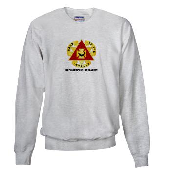 87SB - DUI - 87th Support Battalion with Text - Sweatshirt
