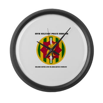 89MPBHHC - M01 - 03 - DUI - Headquarter and Headquarters Company with Text - Large Wall Clock - Click Image to Close