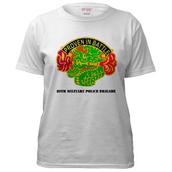 89MPB - A01 - 04 - DUI - 89th Military Police Brigade with Text - Women's T-Shirt