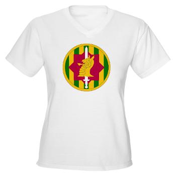 89MPB - A01 - 04 - SSI - 89th Military Police Brigade - Women's V-Neck T-Shirt