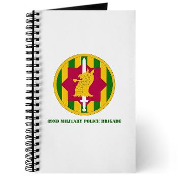 89MPB - M01 - 02 - SSI - 89th Military Police Brigade with Text - Journal