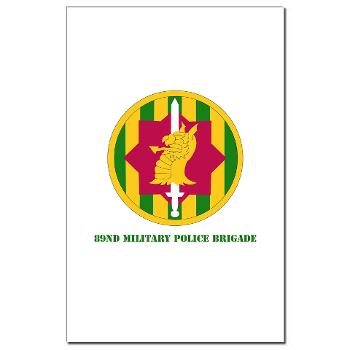 89MPB - M01 - 02 - SSI - 89th Military Police Brigade with Text - Mini Poster Print