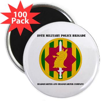 89MPBHHC - M01 - 01 - DUI - Headquarter and Headquarters Company with Text - 2.25" Magnet (100 pack)
