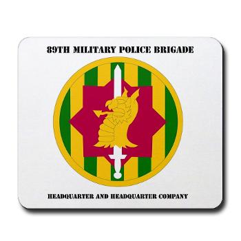 89MPBHHC - M01 - 03 - DUI - Headquarter and Headquarters Company with Text - Mousepad